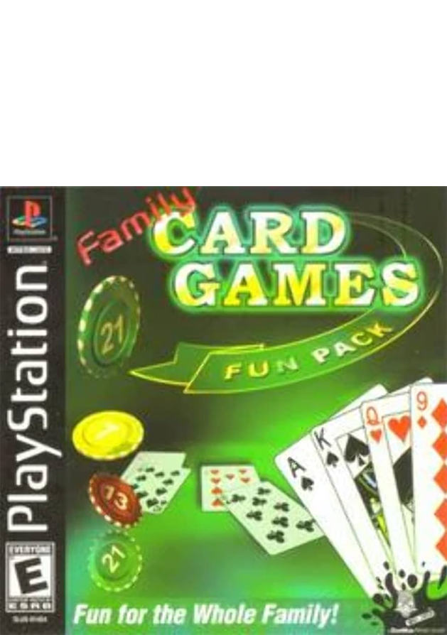 Family Card Games Fun Pack Video Game | PS1 Video Games