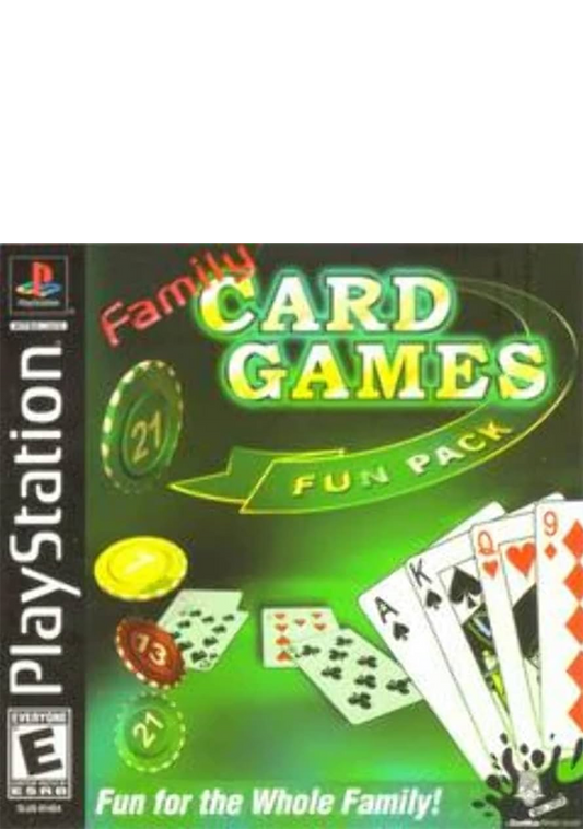 Family Card Games Fun Pack Video Game | PS1 Video Games